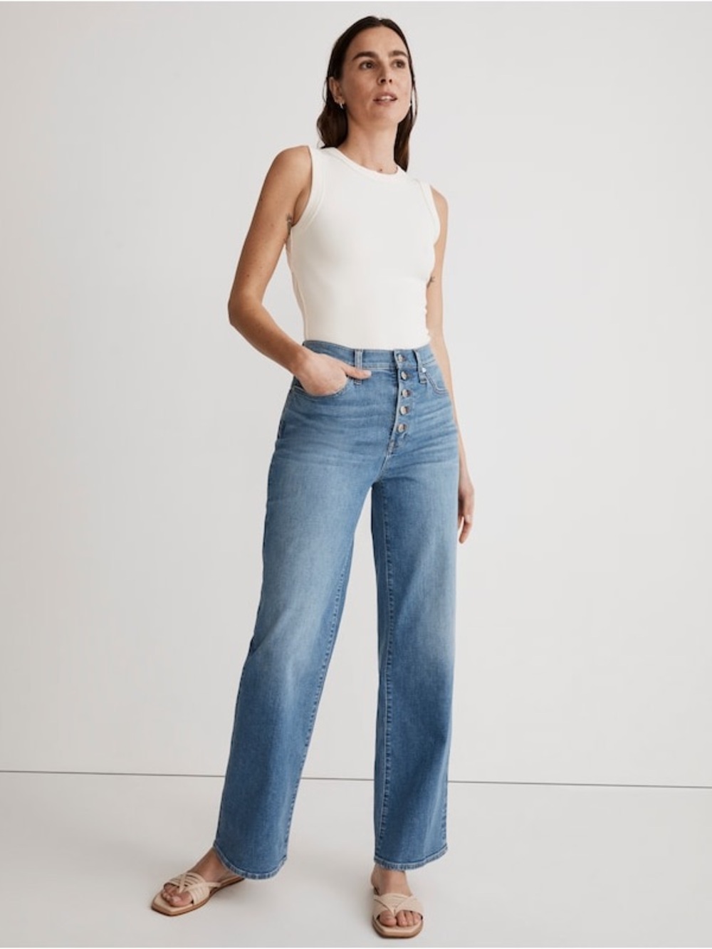 Madewell The Perfect Vintage Wide-Leg Jean in Ohlman Wash